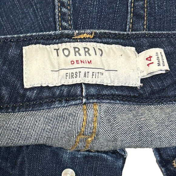 Women's Blue Denim Shorts - Picture 3 of 5